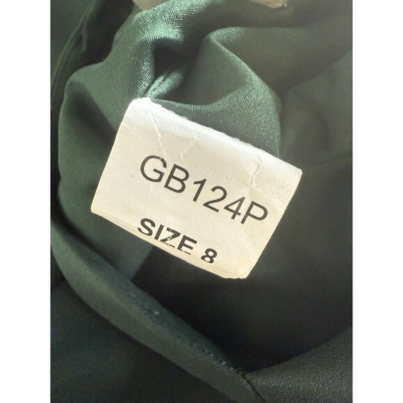 Amsale Jade Bridesmaid Dress Spaghetti Straps Cutout Back Size 8 - Picture 6 of 9